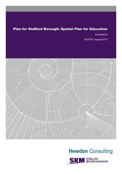 Spatial Plan for Education - Stafford Borough