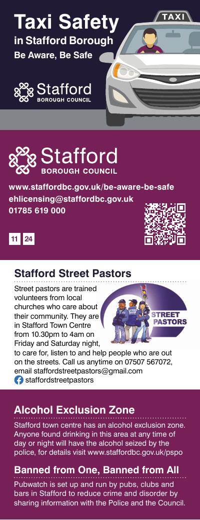 Taxi Safety in Stafford Borough