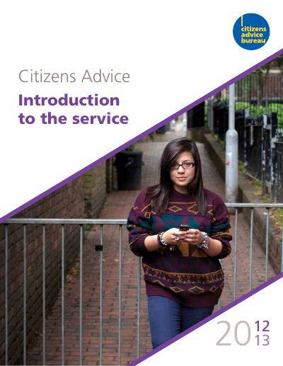 About Citizens Advice: Introduction to the Service