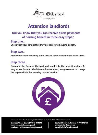 Direct Housing Benefit Payments for Landlords