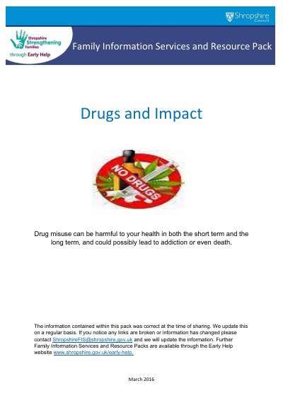 Drugs and Impact: Family Information and Support Guide
