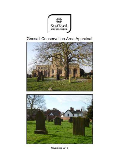 Gnosall Conservation Area Appraisal 2013